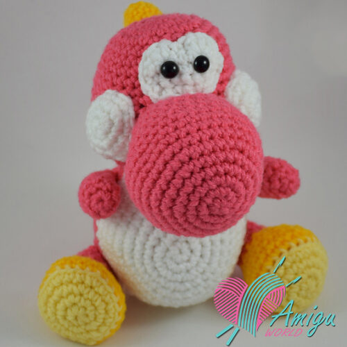 Yoshi dinosaur amigurumi – English Pattern