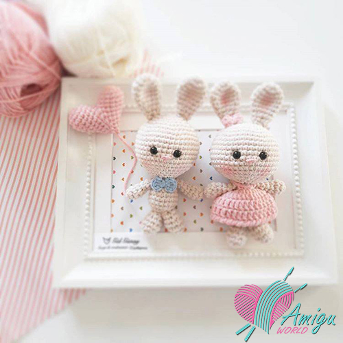 Rabbit couple amiguurmi – Chinese Pattern