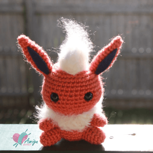 Flareon amigurumi crochet free pattern – English Pattern