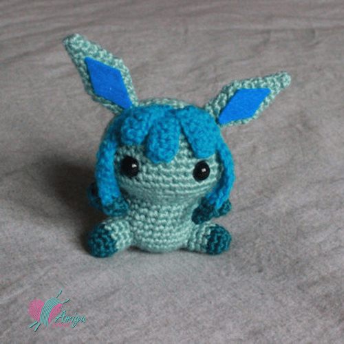 Glaceon amigurumi crochet free – English Pattern