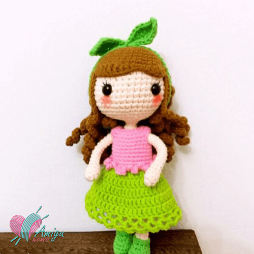 Blushy girl doll amigurumi free pattern by Tifaily – Chinese Pattern