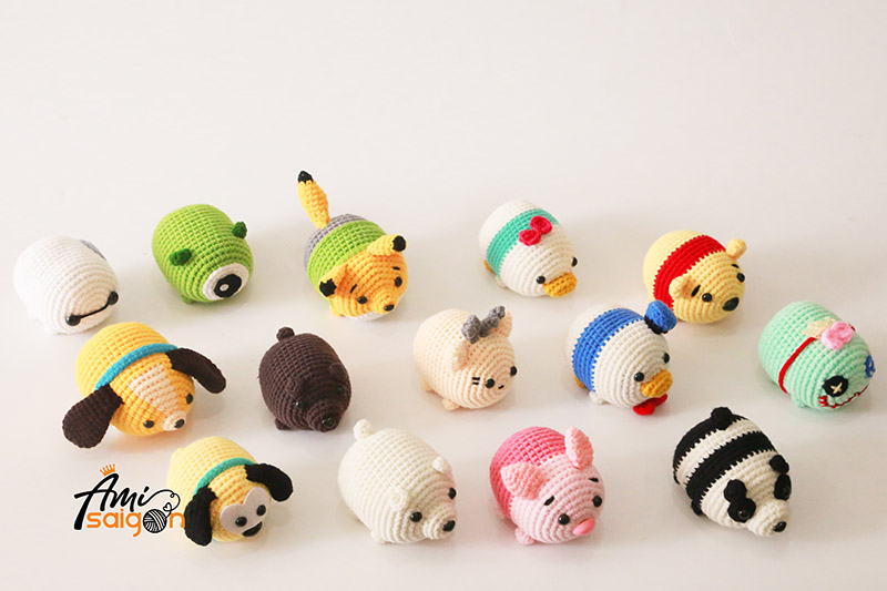 Donald and Daisy Tsum Tsum amigurumi