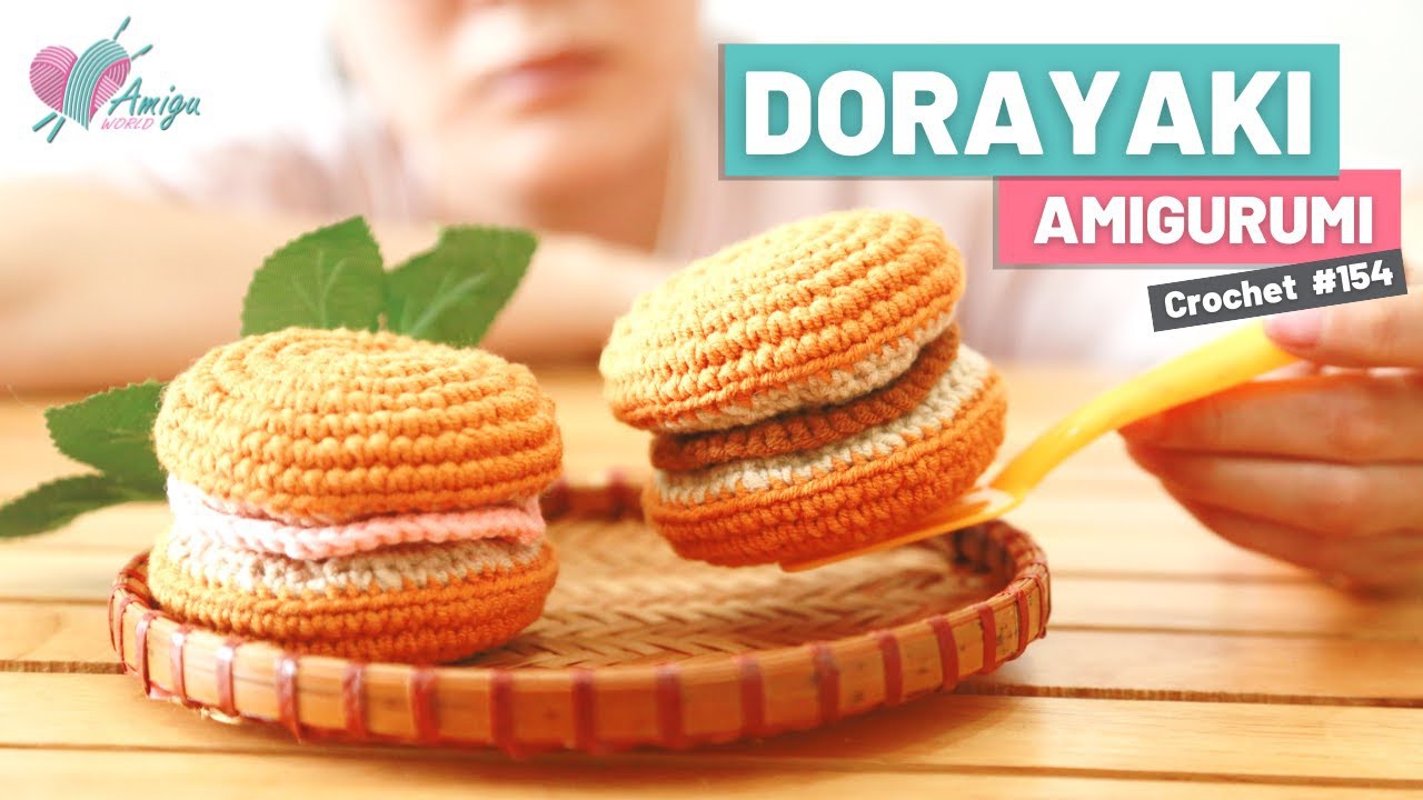 This Dorayaki amigurumi is a baby-safe toy