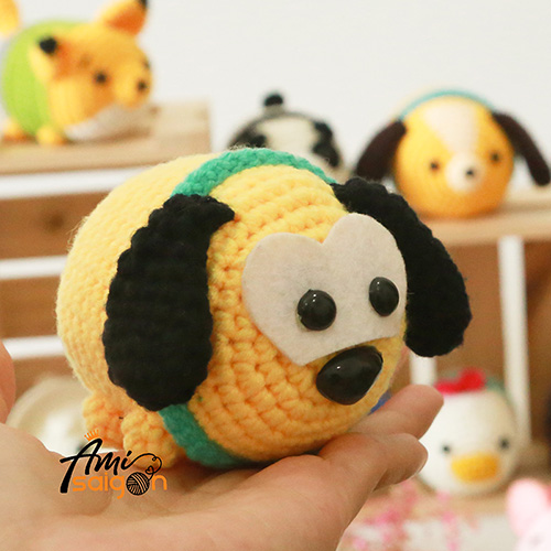 Chó Pluto Tsum Tsum thú bông bằng len