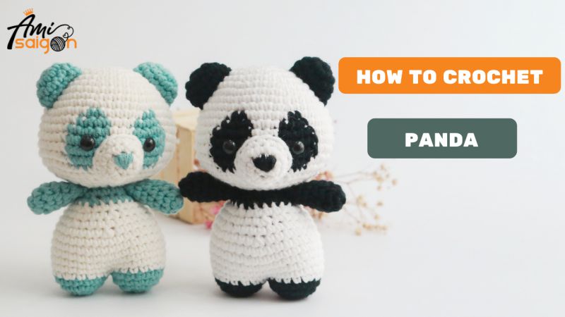 Amigurumi panda free crochet pattern by amisaigon