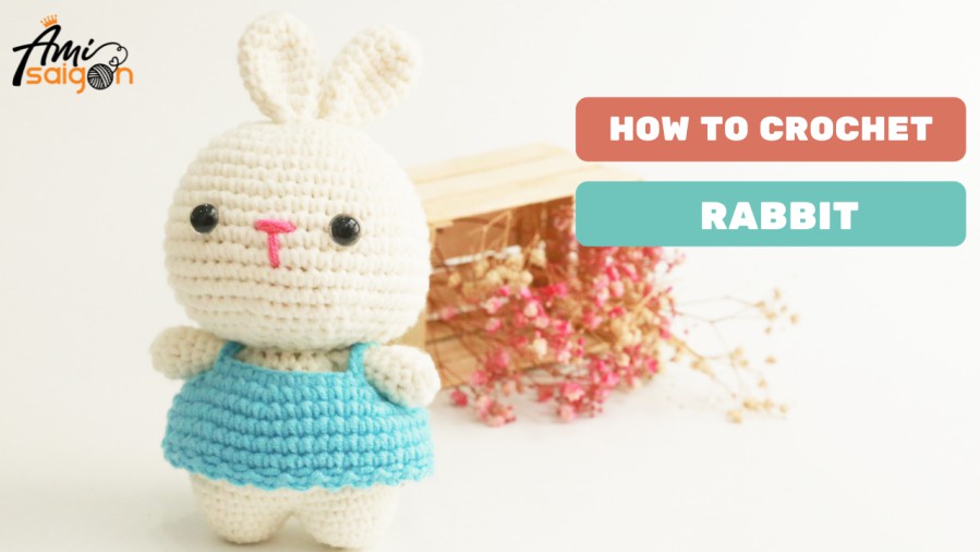 Rabbit in dress free amigurumi crochet pattern