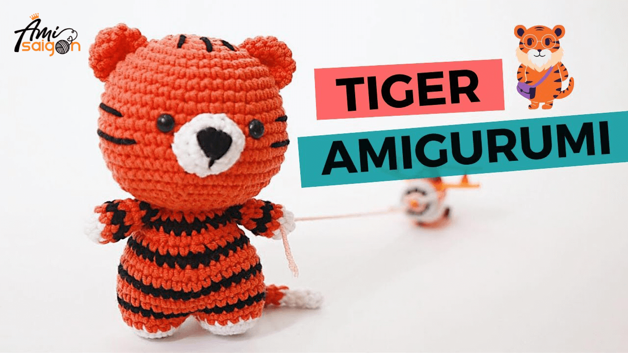 Amigurumi Tiger crochet pattern by AmiSaigon
