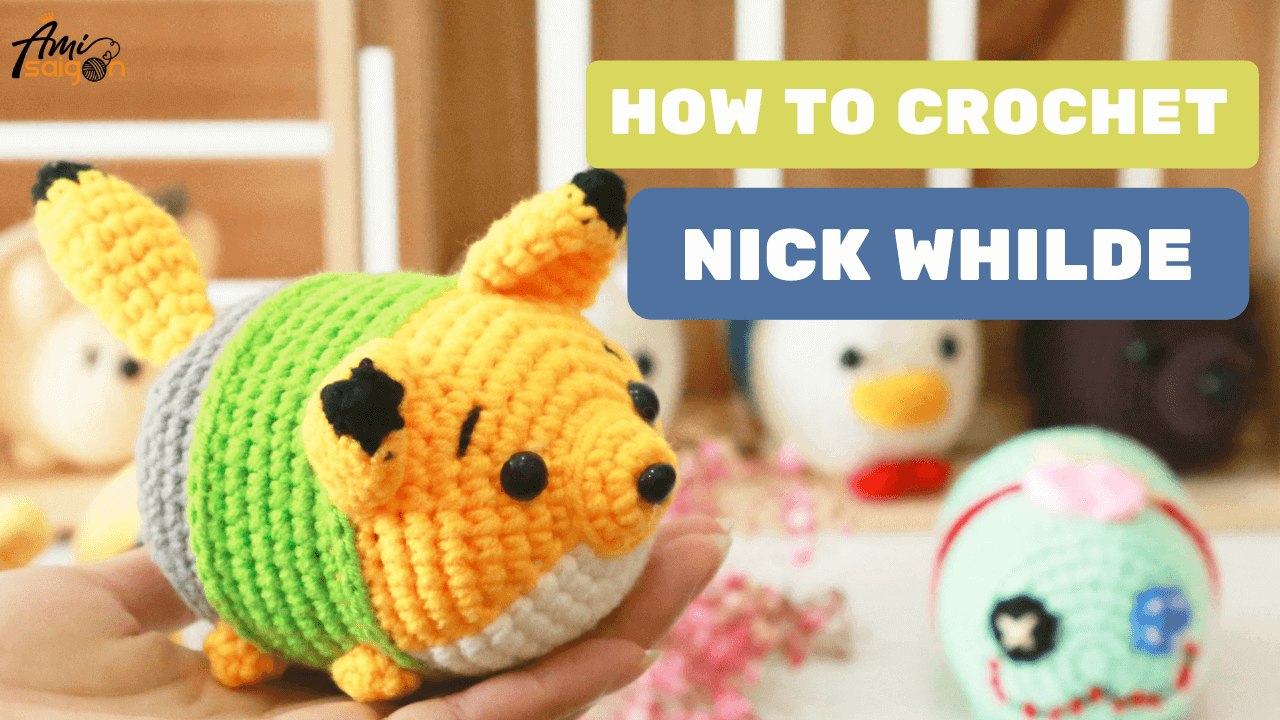 Crochet Nick Wilde Tsum Tsum Amigurumi | Free Pattern and Tutorial