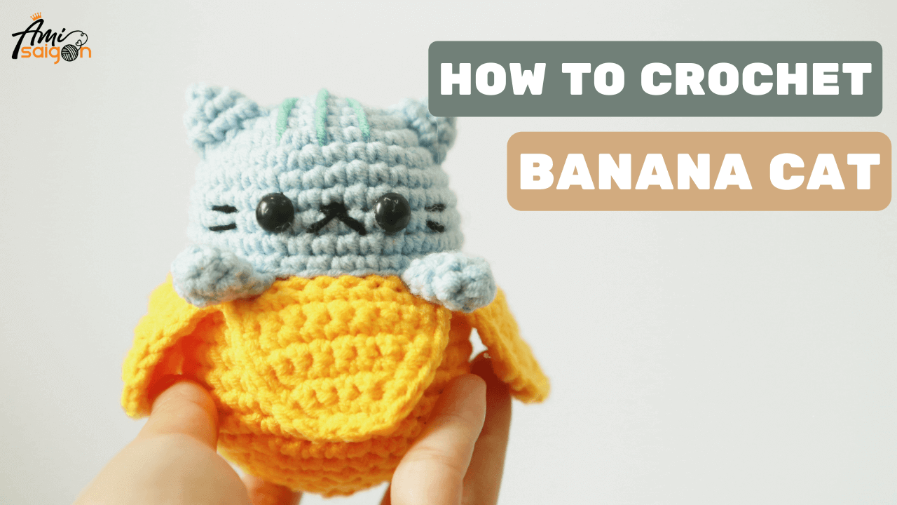 Crochet Bananya Cat Amigurumi - A Playful Feline Friend
