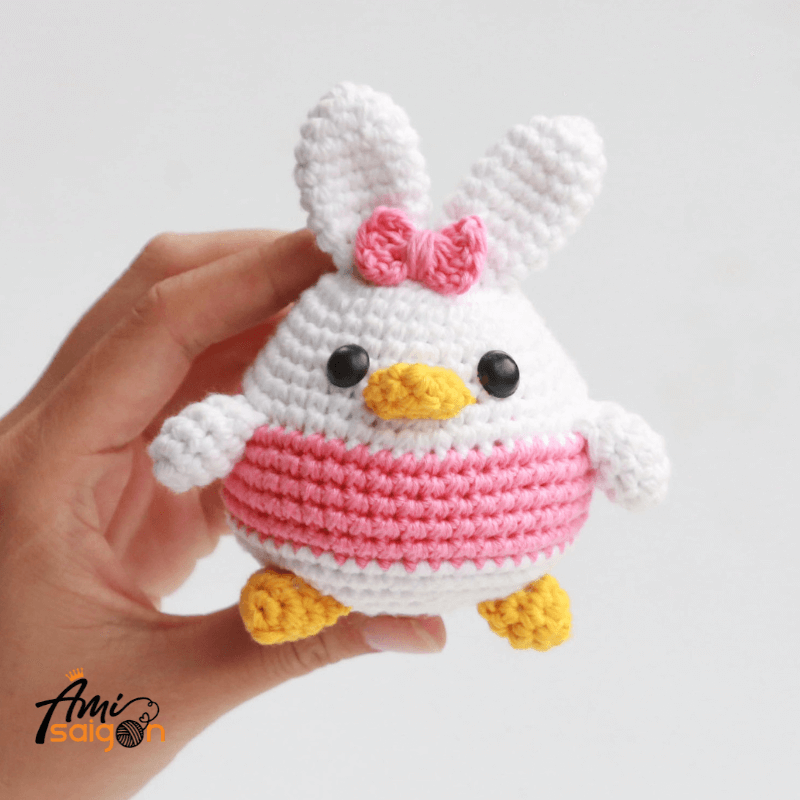 Free Crochet Pattern for Daisy Amigurumi (picture: @amisaigonvn)