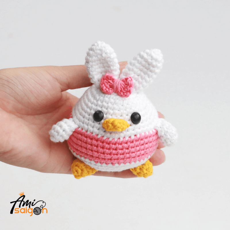 Free Crochet Pattern for Daisy Amigurumi (picture: @amisaigonvn)