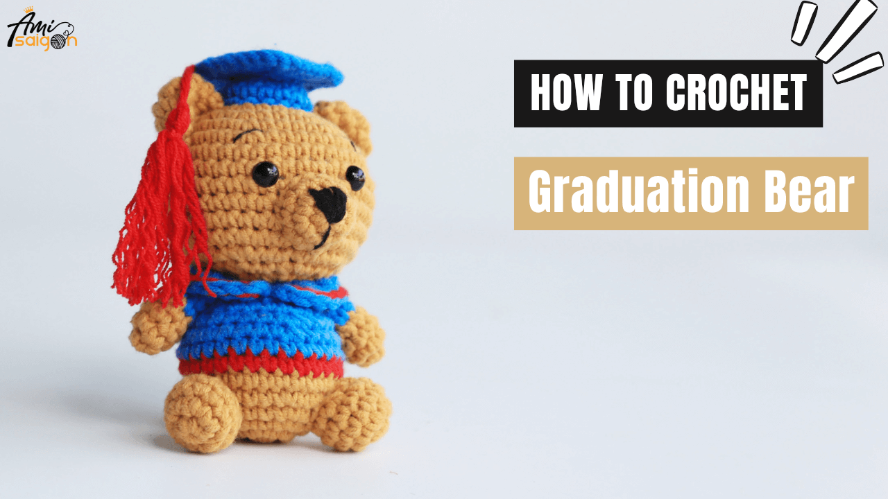 Cuteness Teddy Bear Graduation Amigurumi - Free Crochet Tutorial