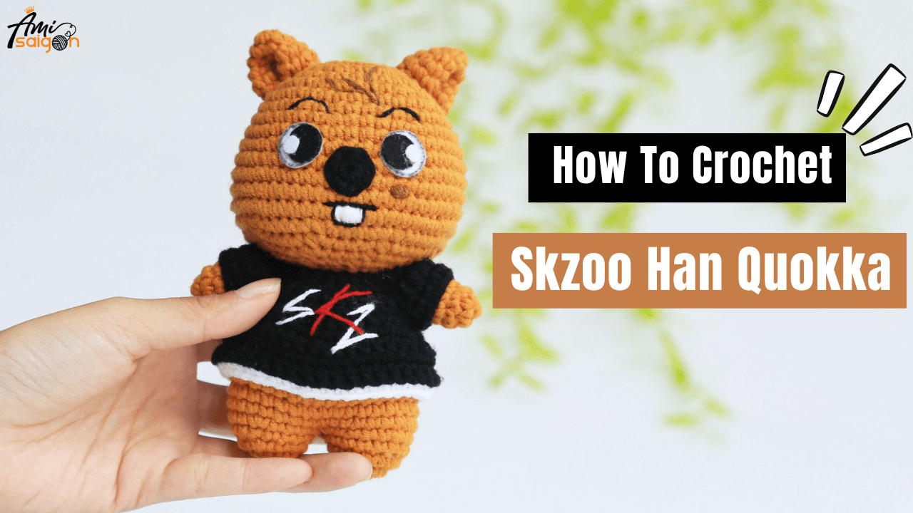 Crochet SKZOO Han Quokka - Free Amigurumi Tutorial