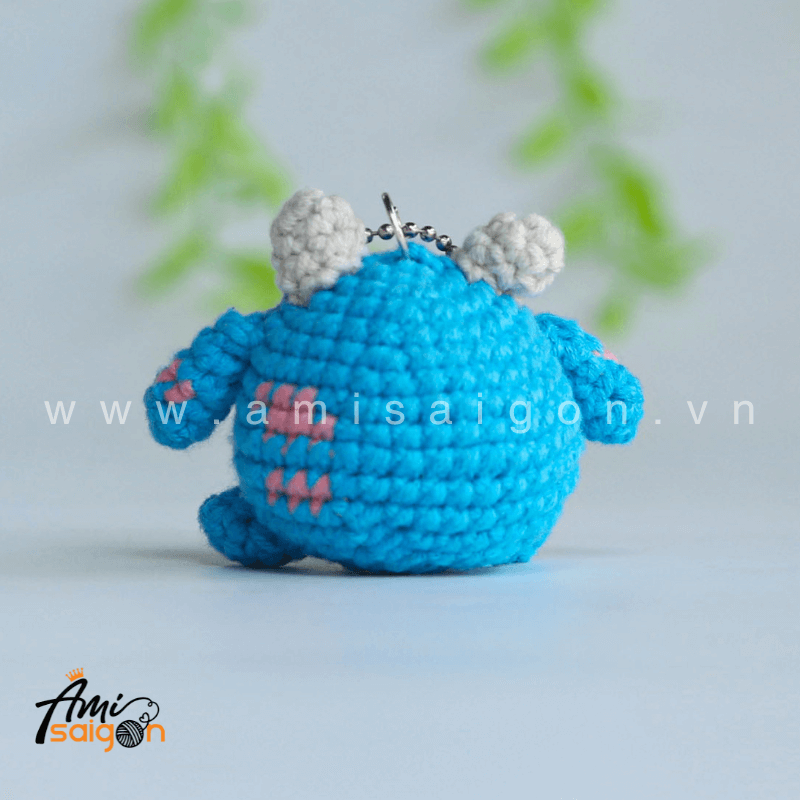 Amigurumi Sullivan Keychain Crochet pattern by AmiSaigon