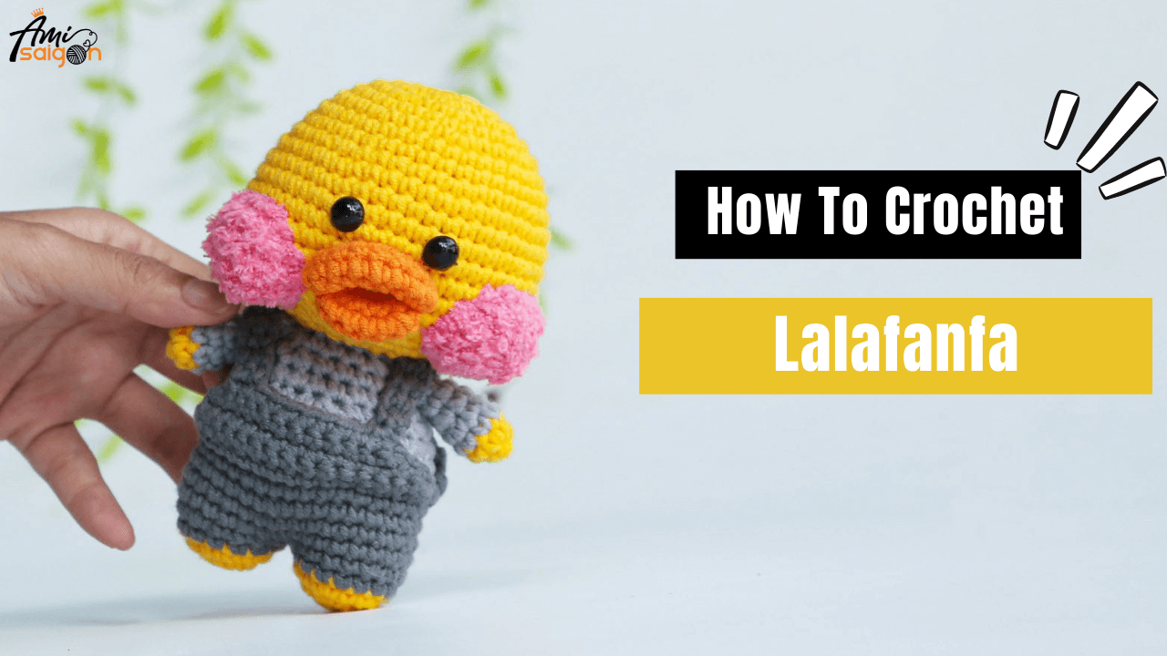 Crochet Lalafanfan in Overalls Amigurumi Step-by-Step Tutorial