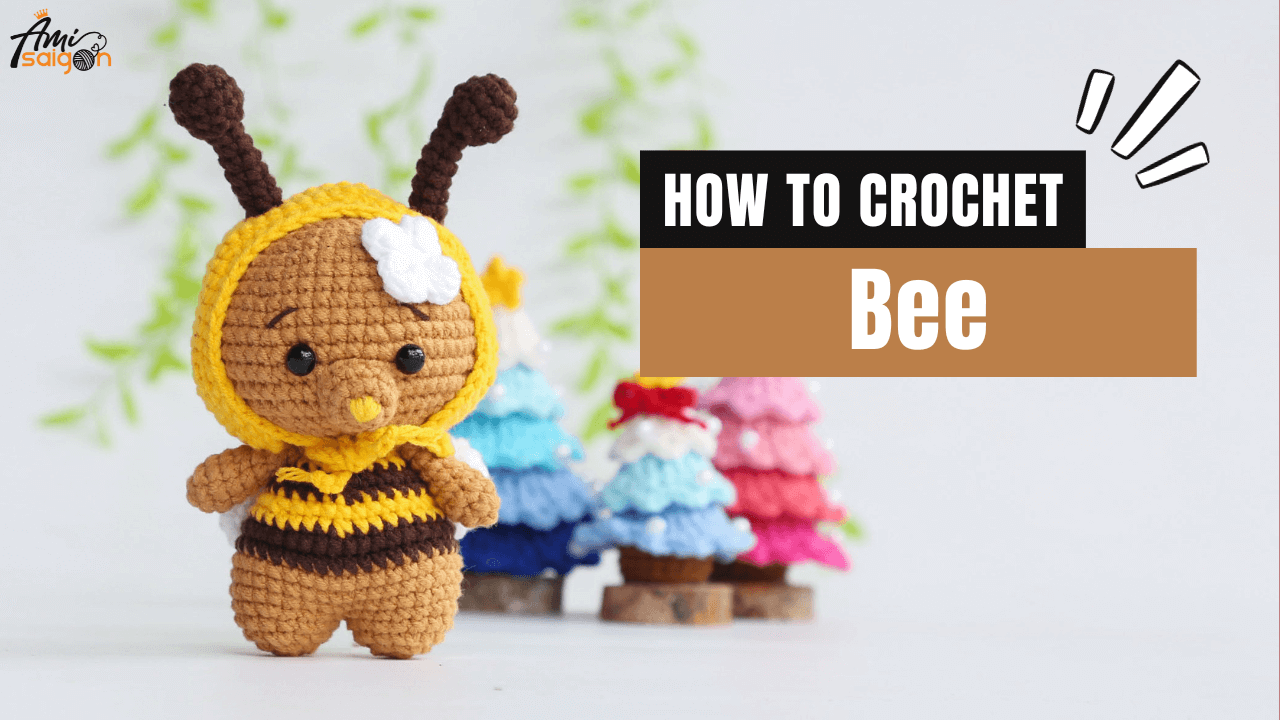 Bee amigurumi Free crochet tutorial