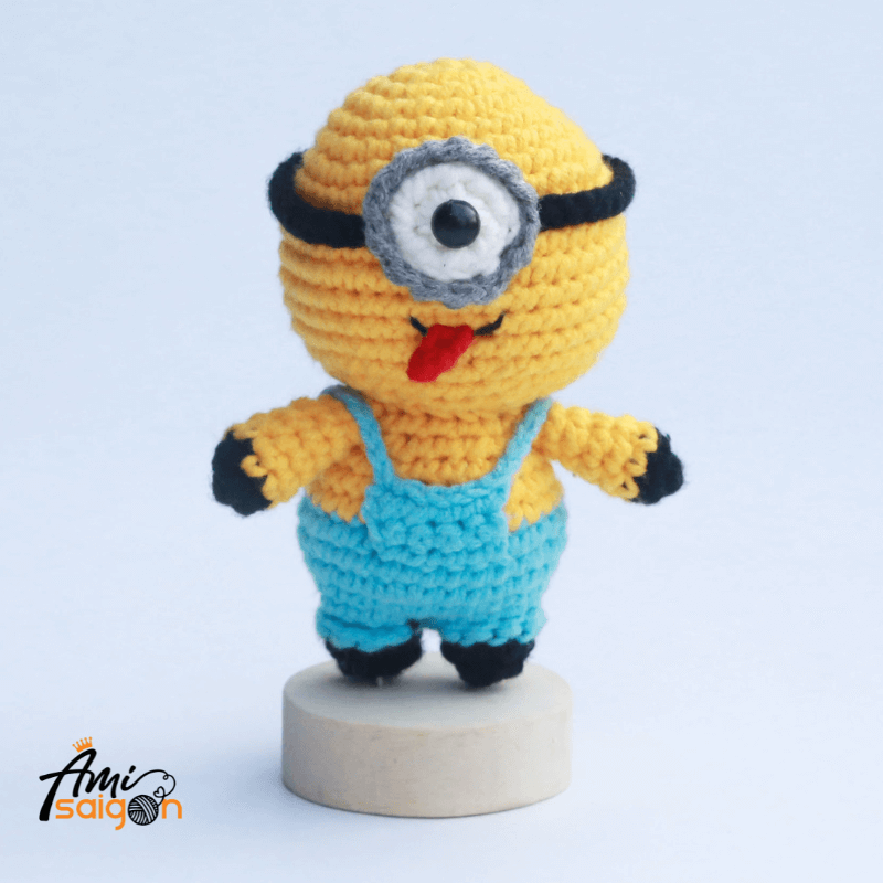 Minion đáng yêu bằng len amigurumi chart móc miễn phí (Ảnh: @amisaigonvn)