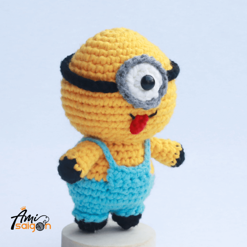 Minion đáng yêu bằng len amigurumi chart móc miễn phí (Ảnh: @amisaigonvn)