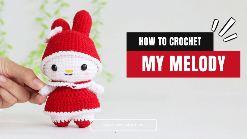 My Melody Character Amigurumi Free Crochet Tutorial