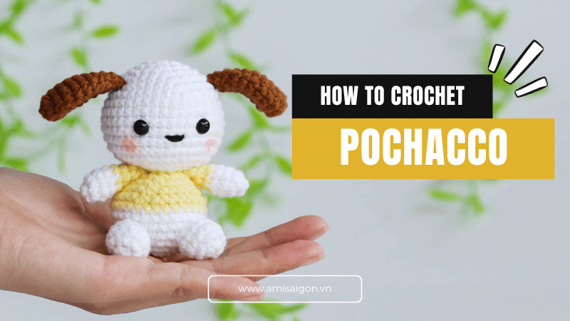 Pochacco character amigurumi Free crochet tutorial