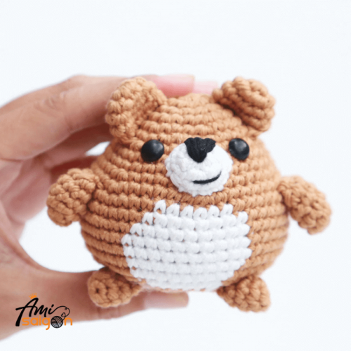 Hướng dẫn cách móc chú gấu Teddy bằng len miễn phí