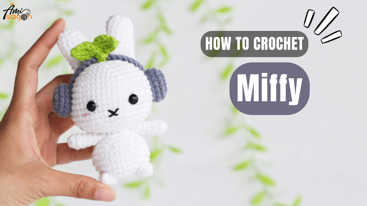 Free amigurumi Miffy bunny crochet tutorial