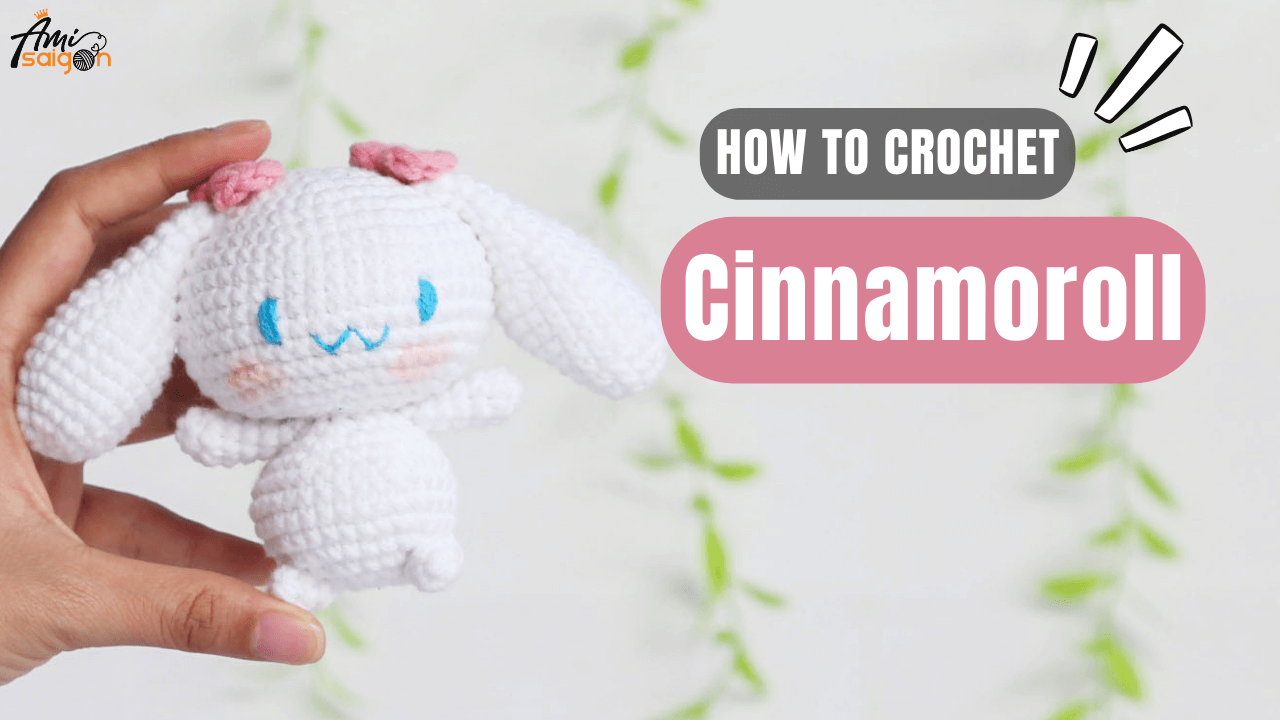 Free amigurumi Cinnamoroll Sanrio character crochet tutorial