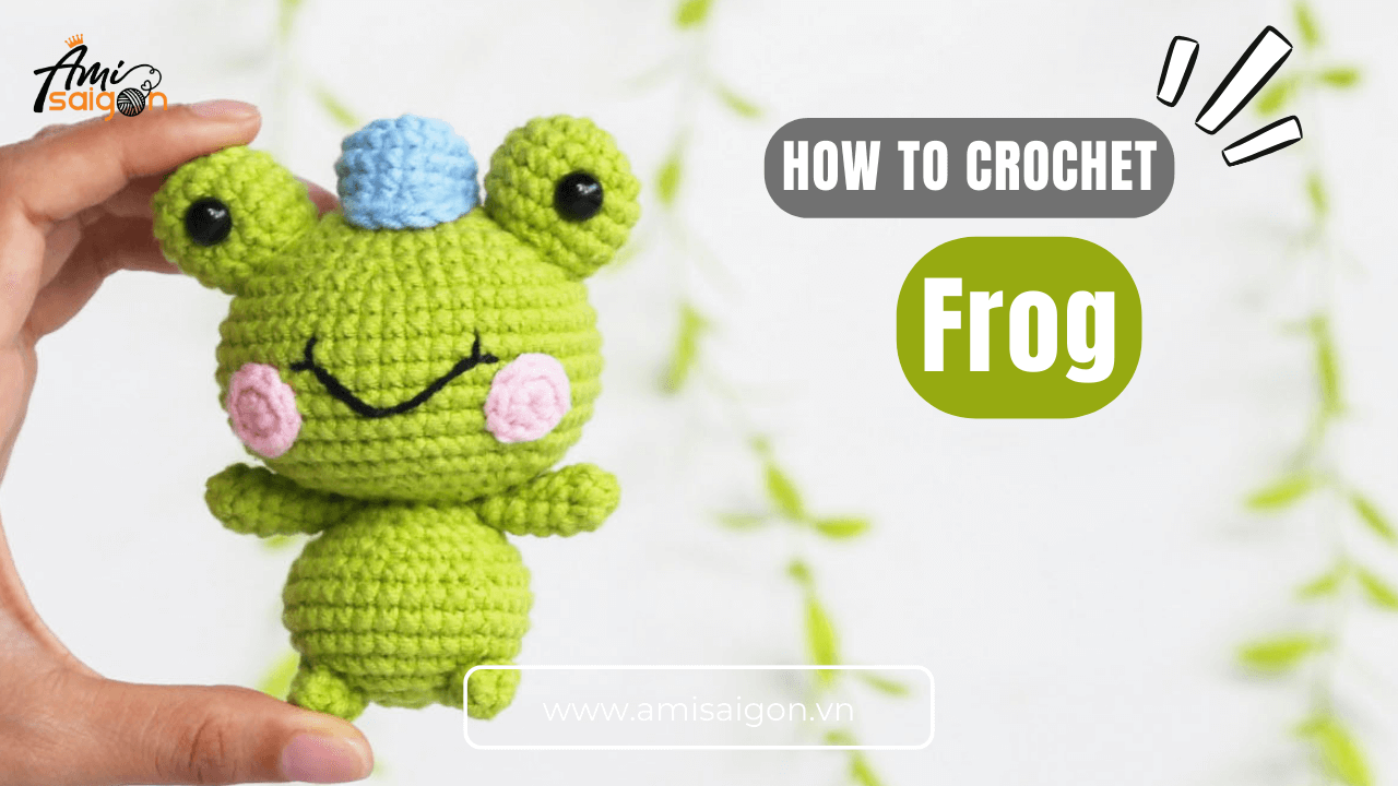 Free amigurumi cute frog crochet tutorial