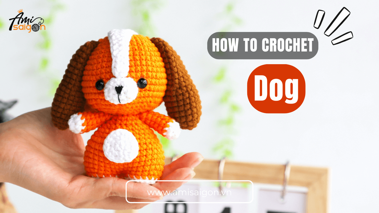 Free dog amigurumi crochet video tutorial