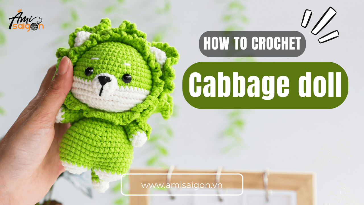 Cabbage Doll amigurumi free crochet tutorial