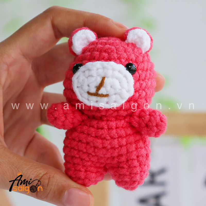 Amigurumi Strawberry Bear - Free Crochet pattern by AmiSaigon