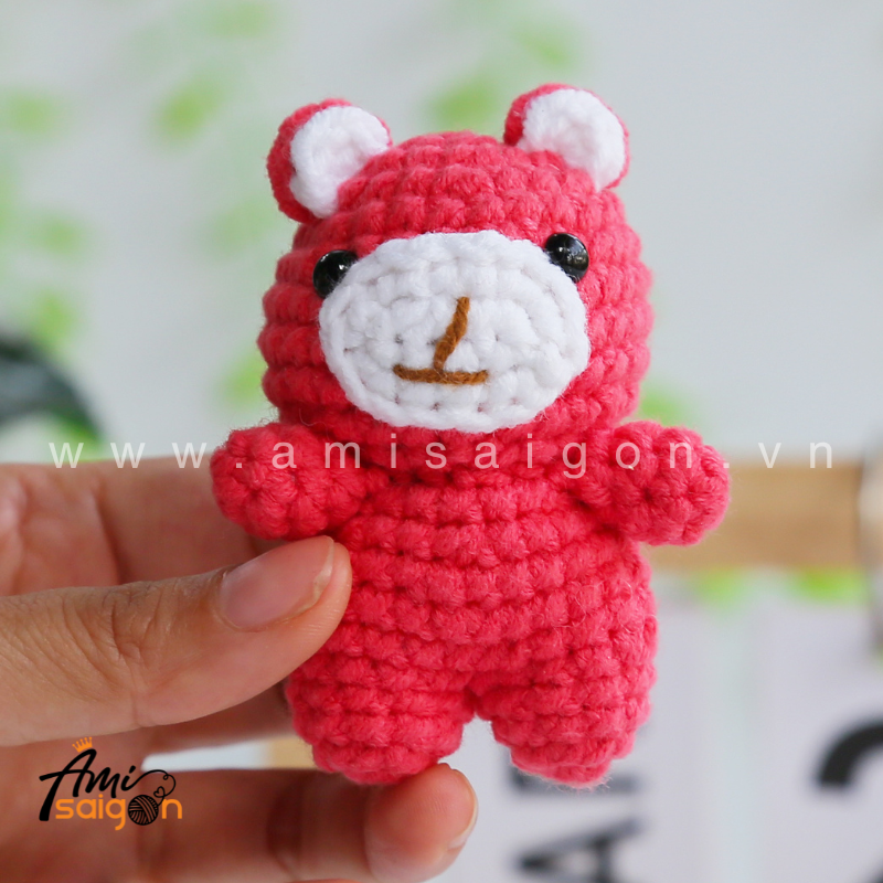 Amigurumi Strawberry Bear - Free Crochet pattern by AmiSaigon