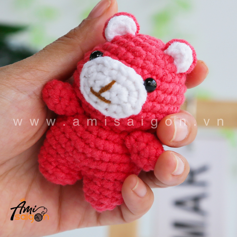 Amigurumi Strawberry Bear - Free Crochet pattern by AmiSaigon