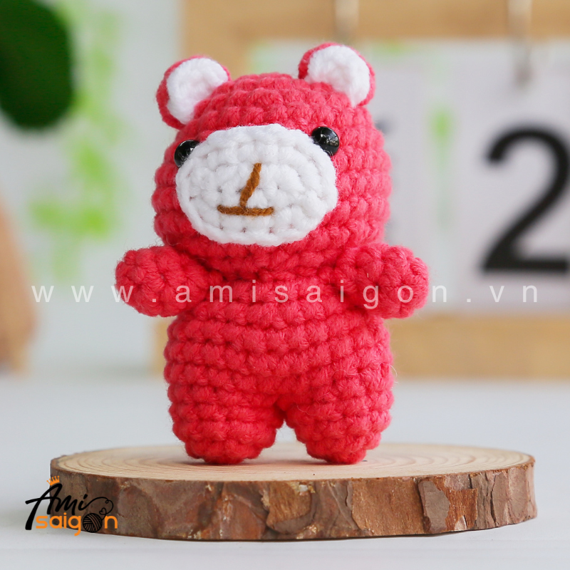 Amigurumi Strawberry Bear - Free Crochet pattern by AmiSaigon