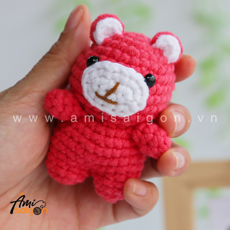 Amigurumi Strawberry Bear - Free Crochet pattern by AmiSaigon