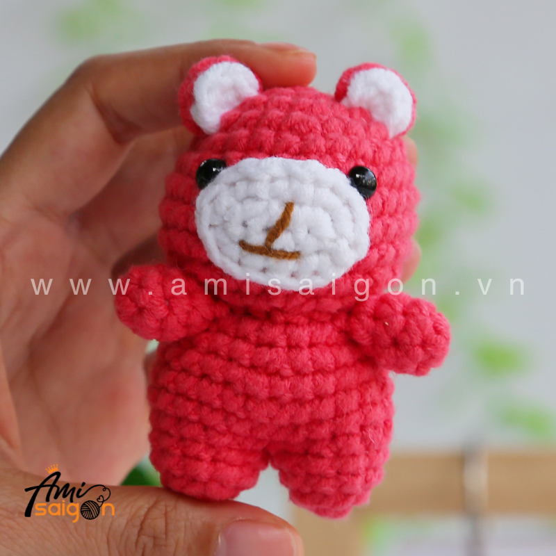 Amigurumi Strawberry Bear - Free Crochet pattern by AmiSaigon