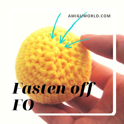 How to Fasten off in Crochet (FO)