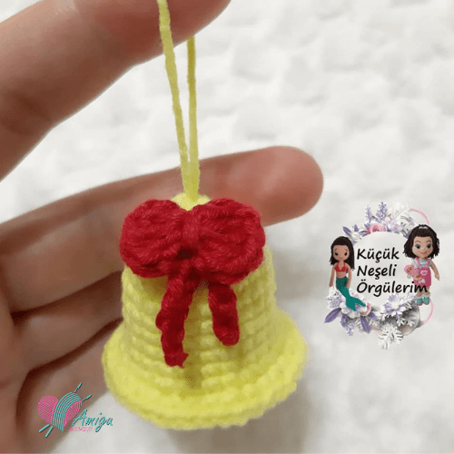 Tiny Bell keychain amigurumi – Turkish pattern