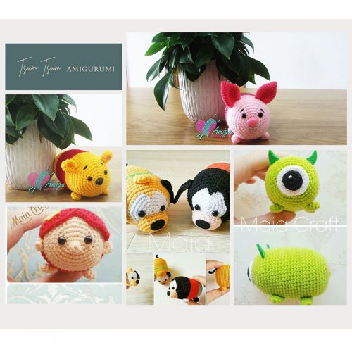 Top 9 Disney character Tsum Tsum amigurumi – Vietnamese pattern