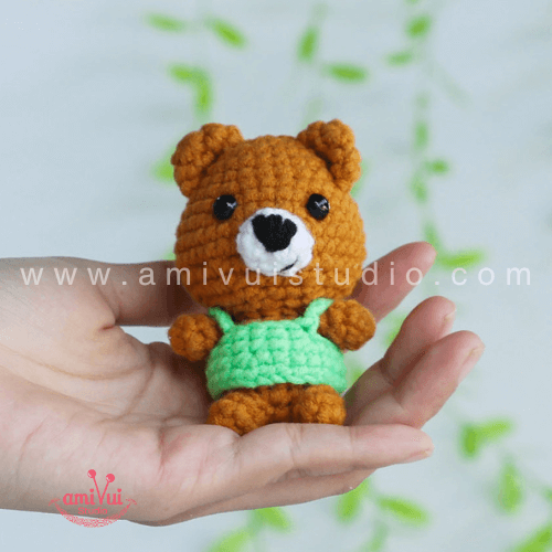 Minty fresh Bear amigurumi – Free crochet pattern