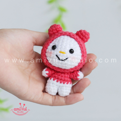 Crochet tiny My Melody Free amigurumi pattern