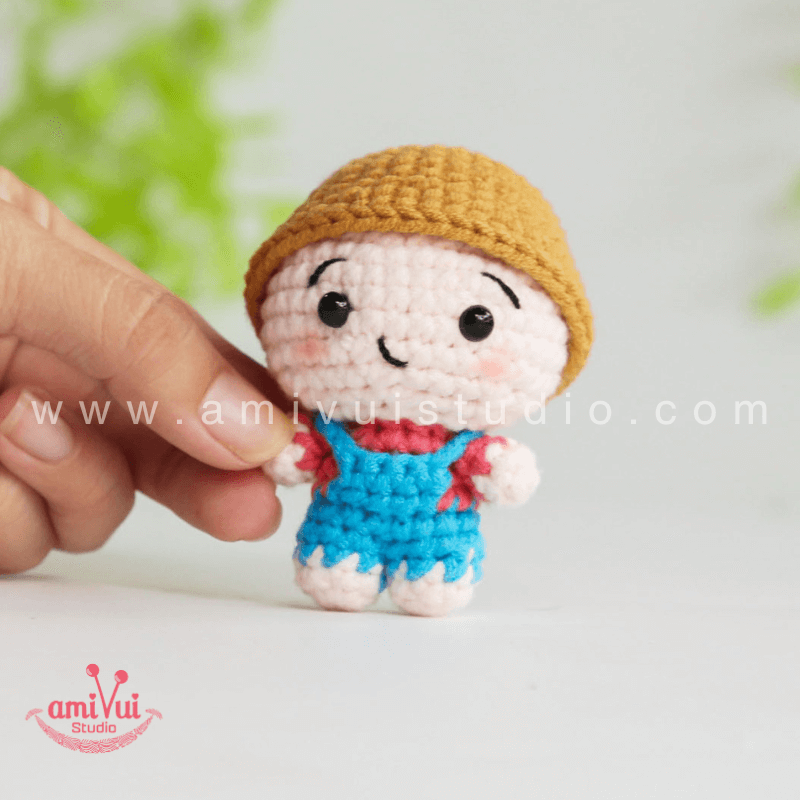 Crochet Baby Doll - Free Amigurumi Pattern by AmivuiStudio