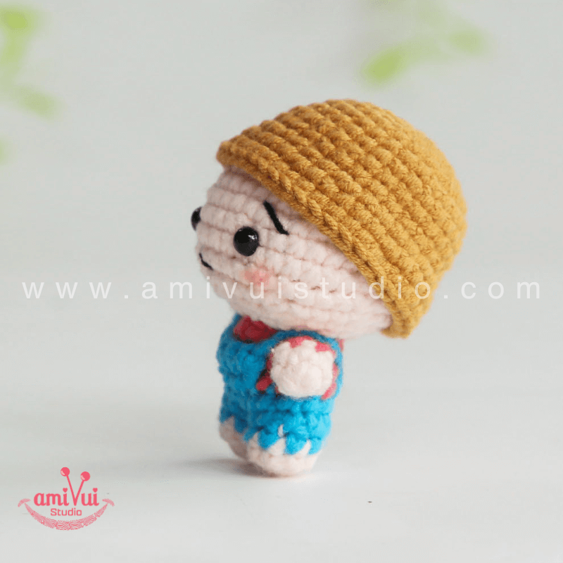 Crochet Baby Doll - Free Amigurumi Pattern by AmivuiStudio