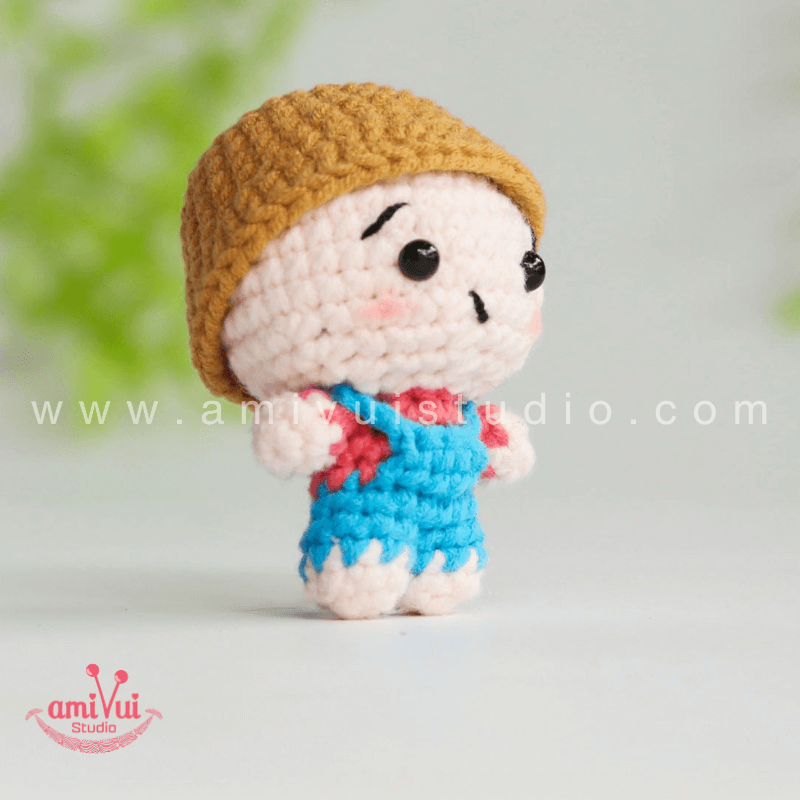 Crochet Baby Doll - Free Amigurumi Pattern by AmivuiStudio