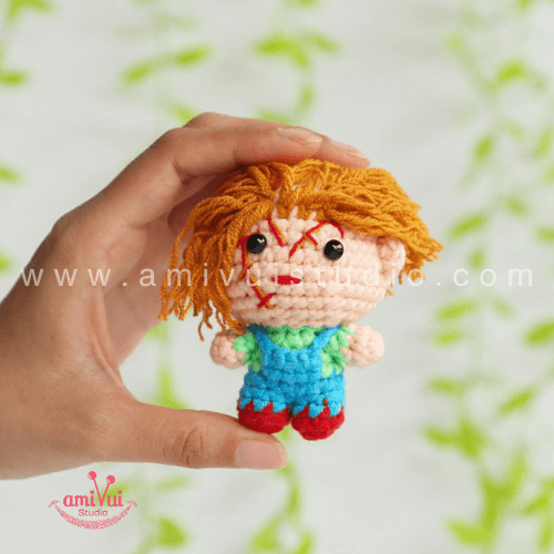 Amigurumi Chucky doll free crochet pattern