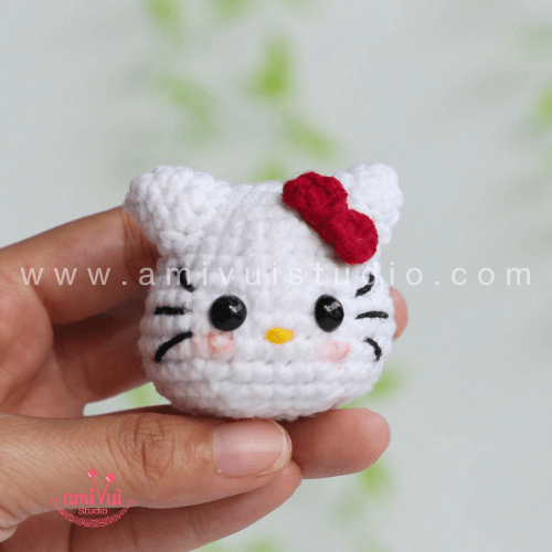 Chart móc len mèo Hello Kitty nhỏ xinh miễn phí