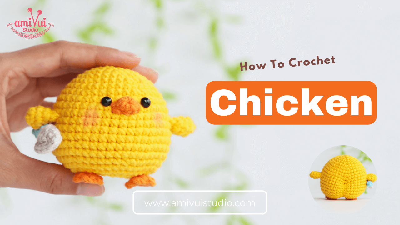 Chicken with knife amigurumi free crochet tutorial