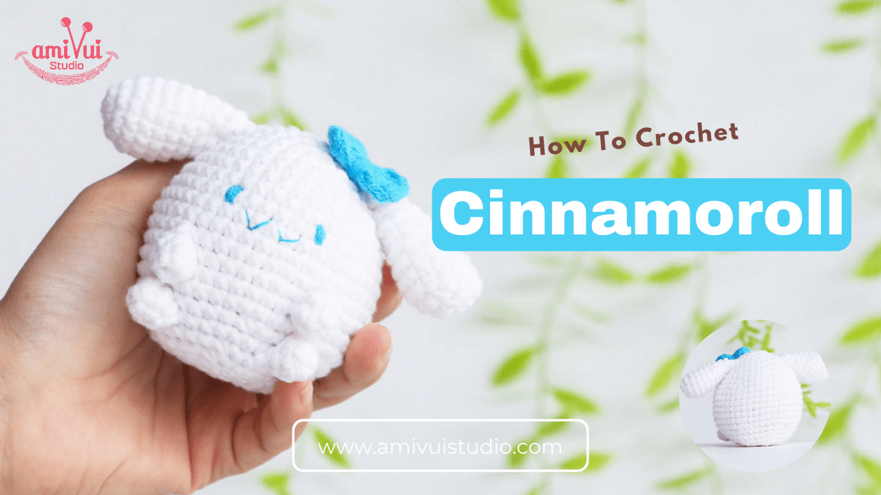 Cinnamoroll character amigurumi free crochet tutorial