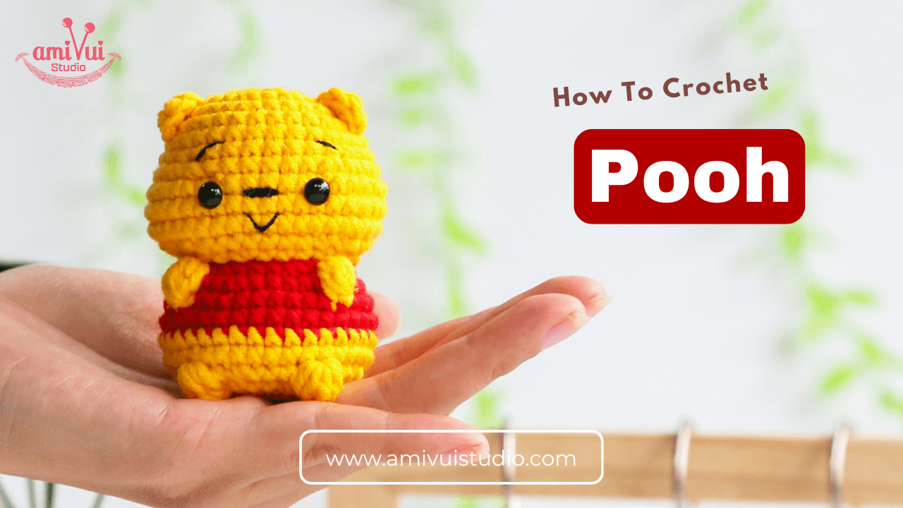 Tiny Pooh amigurumi crochet free pattern No Sew