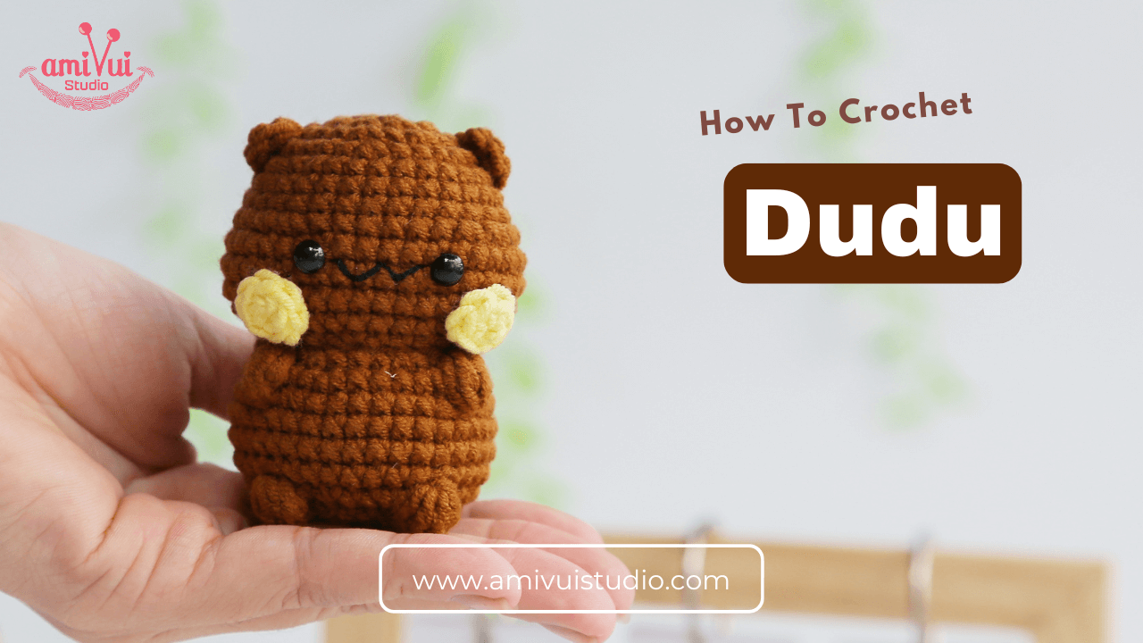 Crochet Dudu amigurumi free video tutorial No Sew